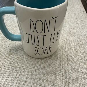 Rae Dunn White and Blue Motivational Mug